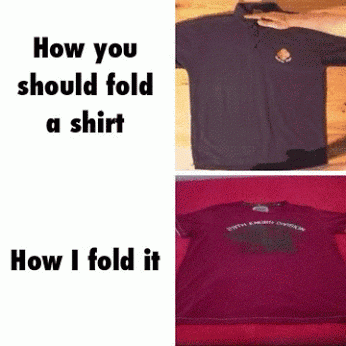 Ako skladam tricko ja