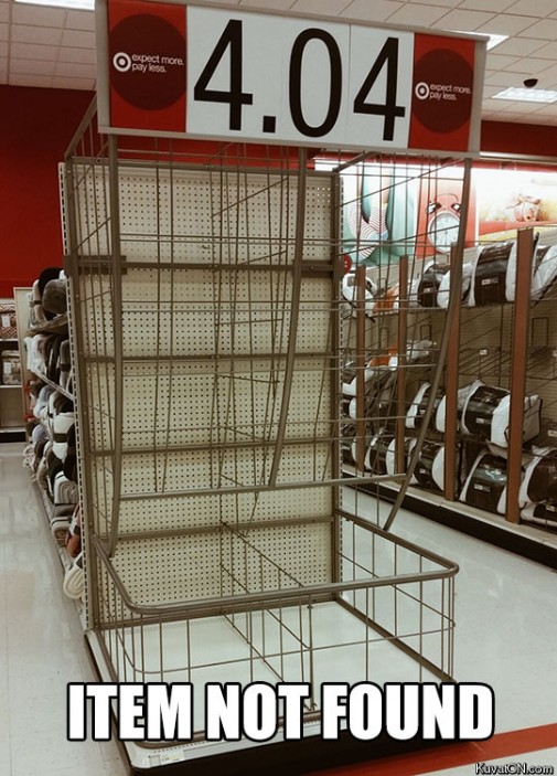 Item not found